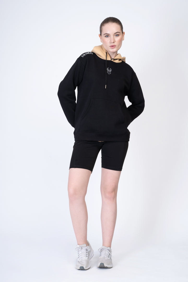 Black Hoodie and Black Shorts 100% cotton