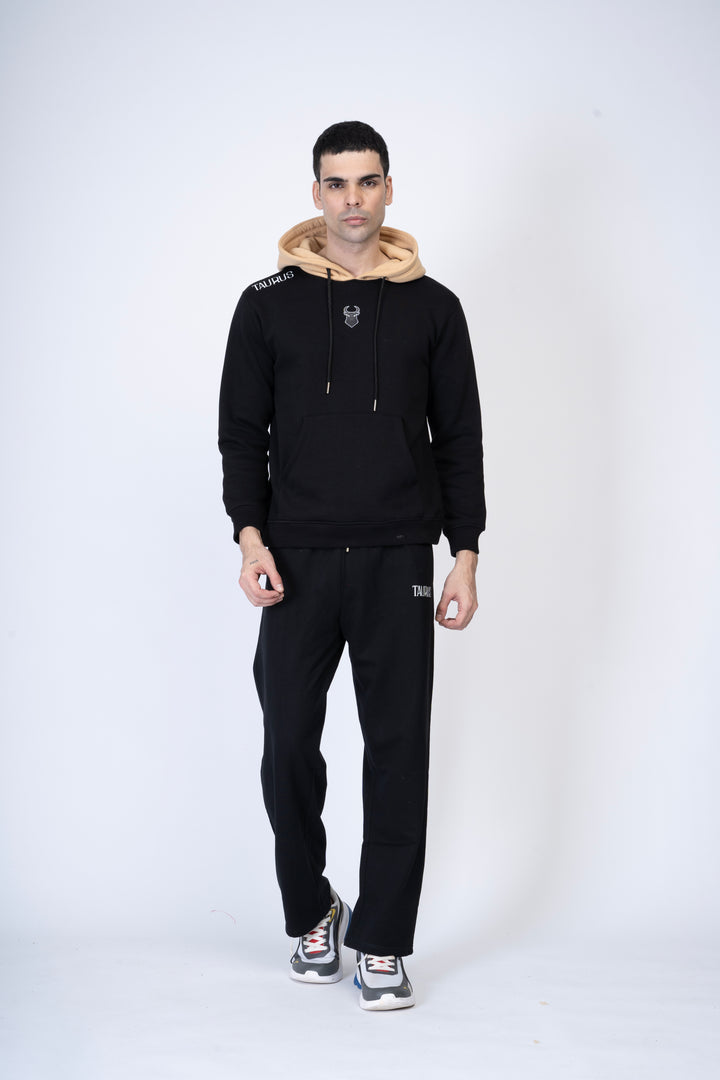 Black Hoodie and Black Track Pants 100% cotton