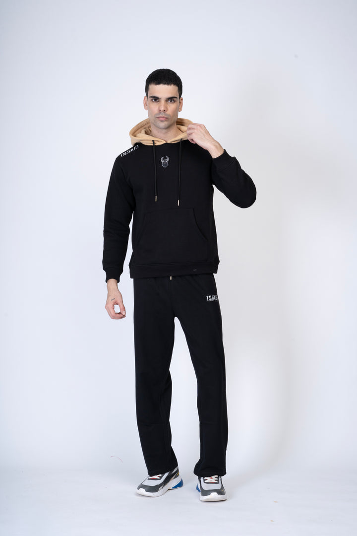 Black Hoodie and Black Track Pants 100% cotton