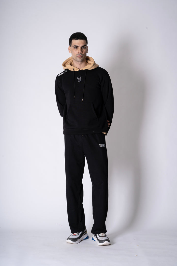 Black Hoodie and Black Track Pants 100% cotton